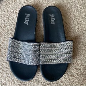 Brash Sequin Sandals